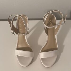 Elegant White Sam Edelman Strappy Sandals
